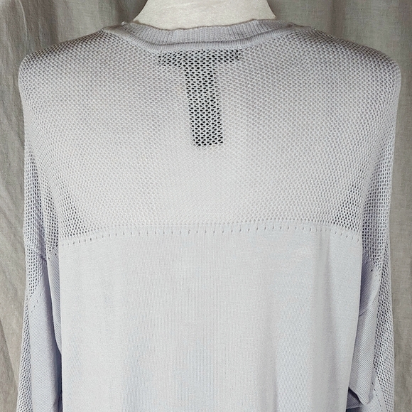 89th & Madison pale grey oversize rayon summer knit sweater, XL, NWOT - Picture 4 of 5